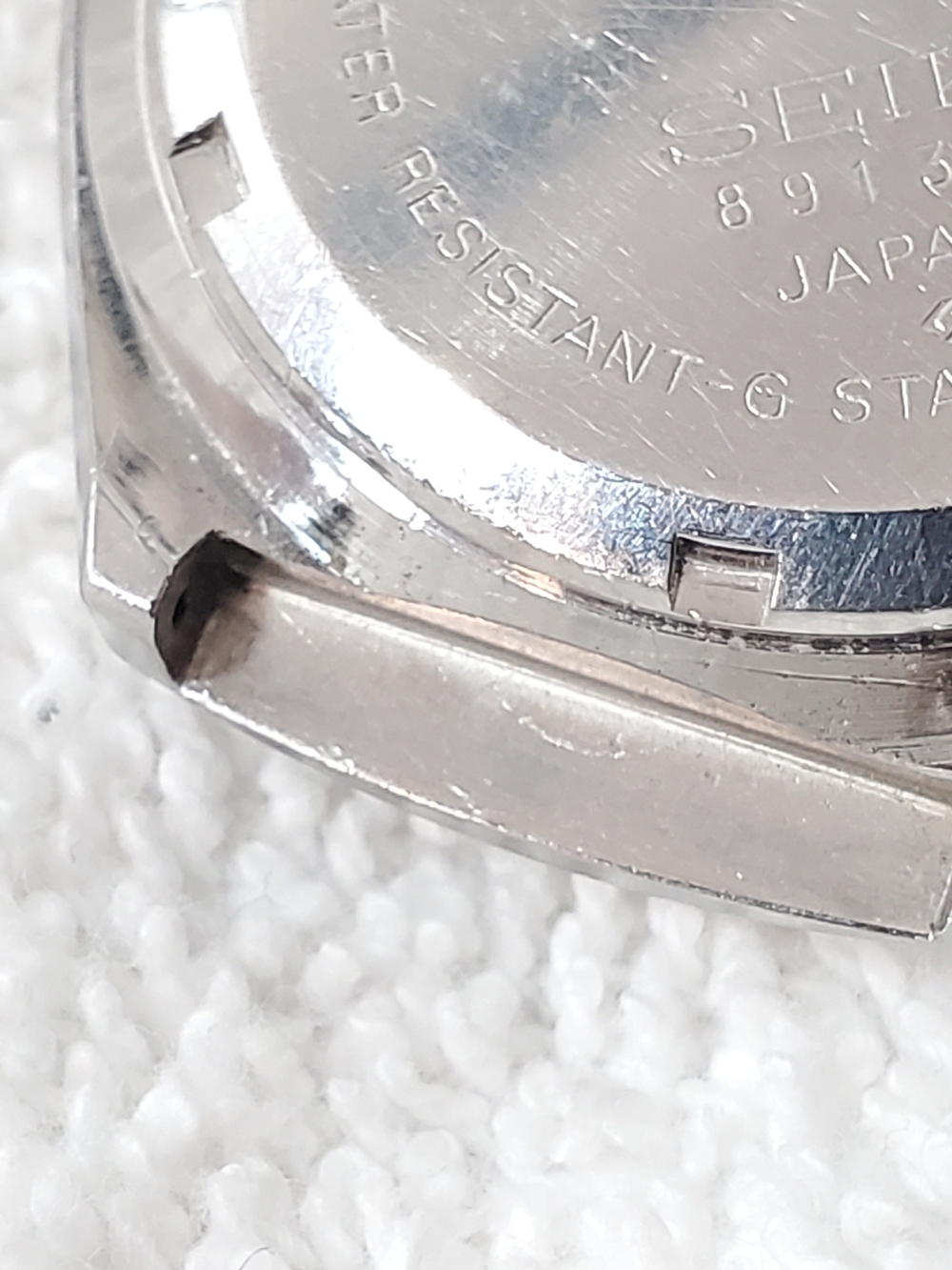 Seiko SQ Mens Vintage Day Date Quartz Watch Stainless Steel 4 Jewels Silver Dial - Picture 5 of 9
